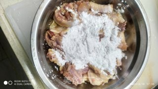 香菇花生蒸鸡肉的做法步骤：5