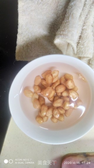 香菇花生蒸鸡肉的做法步骤：6