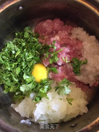 冬瓜虾仁馅儿小馄饨（饺子）的做法步骤：3