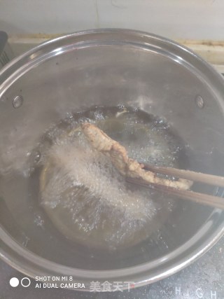 肉菜  炸鸡柳的做法步骤：6