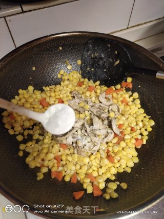肉丝炒玉米的做法步骤：10