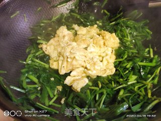 韭菜炒鸡蛋的做法步骤：5