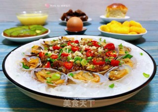 蒜蓉粉丝蒸花蛤的做法步骤：15