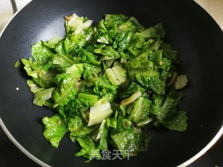 蒜香油麦菜的做法步骤：4