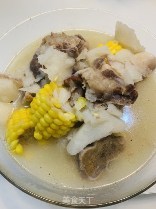 筒骨炖玉米山药的做法步骤：9