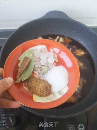 下饭菜卤大鸡腿豆皮的做法步骤：7