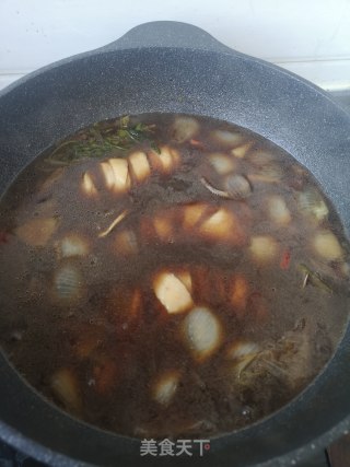 下饭菜卤大鸡腿豆皮的做法步骤：8