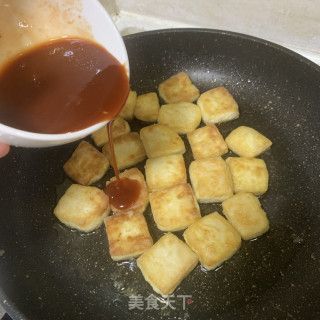 糖醋豆腐，酸酸甜甜就是我的做法步骤：7