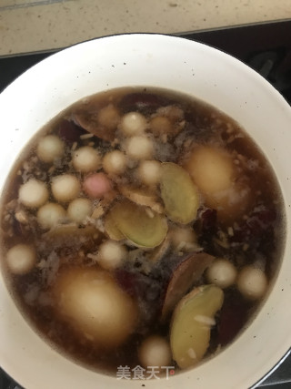 红枣生姜红糖酒酿小丸子????的做法步骤：8