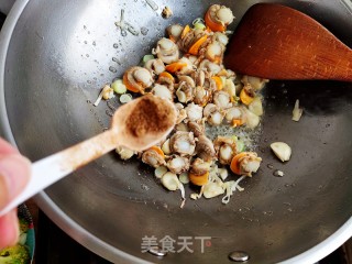 西兰花扇贝肉的做法步骤：7