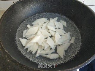 山药炒肉片的做法步骤：3
