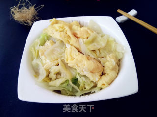 包菜炒鸡蛋的做法步骤：6