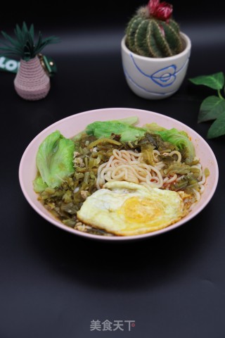 榨菜肉末米粉的做法步骤：14