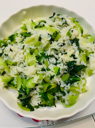 菜炒饭的做法步骤：4