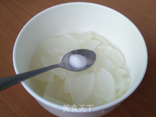 虾仁花蛤酱拌白萝卜的做法步骤：5