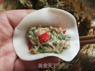 槐花猪肉锅贴的做法步骤：3
