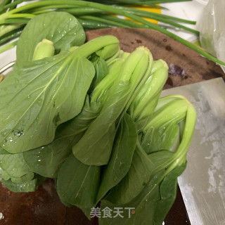 香菇扒油菜的做法步骤：4