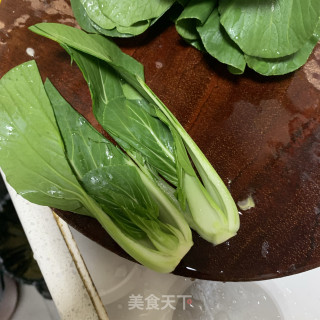 香菇扒油菜的做法步骤：5