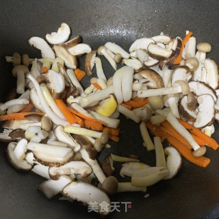 香菇扒油菜的做法步骤：8