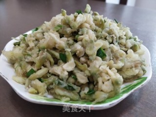蒸槐花的做法步骤：7