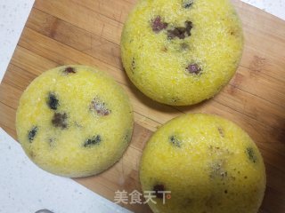 玉米面烫面发糕的做法步骤：9