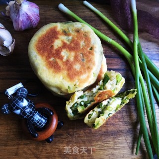 小葱发面饼的做法步骤：15