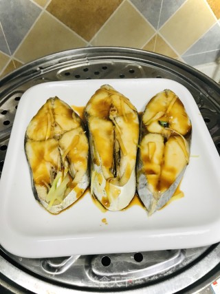 蒸马鲛鱼的做法步骤：6