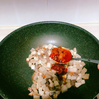 酱炒（蒸）瘦肉丁的做法步骤：13