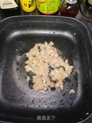 杂蔬鸡丁炒疙瘩的做法步骤：7