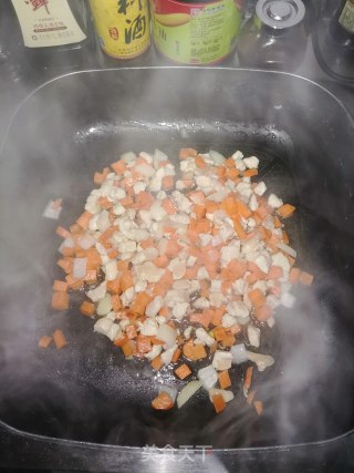 杂蔬鸡丁炒疙瘩的做法步骤：8