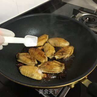 红烧鸡中翅的做法步骤：5
