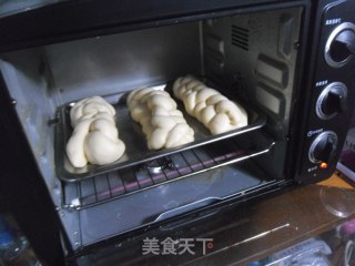 五股辫子面包的做法步骤：12