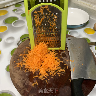 宝宝大爱——虾仁萝卜豆饼的做法步骤：2