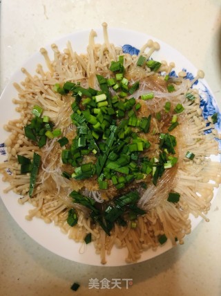 蒜蓉粉丝金针菇的做法步骤：8