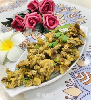 炸鸭心#肉菜#的做法步骤：12