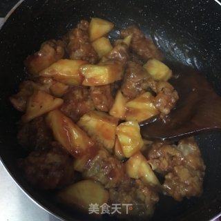 菠萝排骨的做法步骤：12