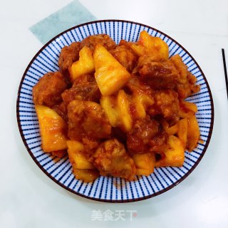菠萝排骨的做法步骤：13