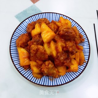 菠萝排骨的做法步骤：14