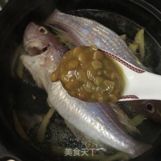 黄豆酱焖金线鱼的做法步骤：5