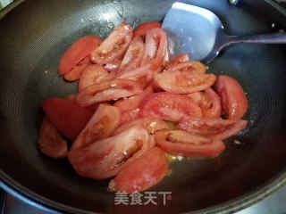 番茄鸡蛋面的做法步骤：5