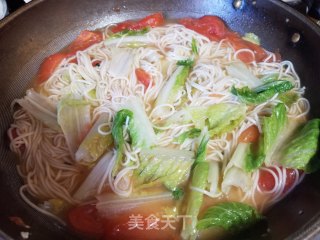 番茄鸡蛋面的做法步骤：10