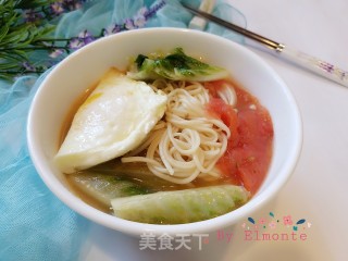 番茄鸡蛋面的做法步骤：13