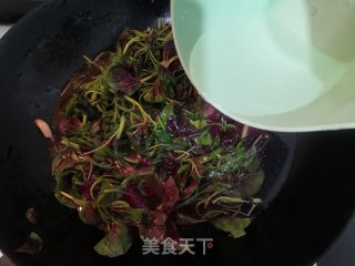 春日蒜香虾皮红苋的做法步骤：11