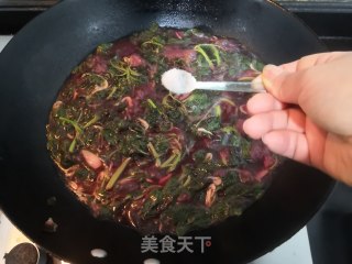 春日蒜香虾皮红苋的做法步骤：14