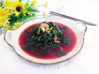春日蒜香虾皮红苋的做法步骤：17
