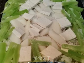 独家小龙虾烤蔬菜的做法步骤：2