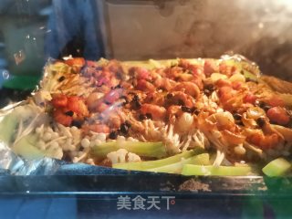 独家小龙虾烤蔬菜的做法步骤：7