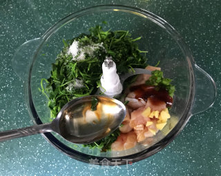 苜蓿鸡肉包子的做法步骤：7