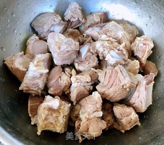 #肉菜#排骨炖芸豆的做法步骤：2