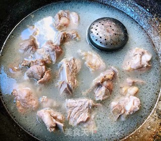 #肉菜#排骨炖芸豆的做法步骤：4